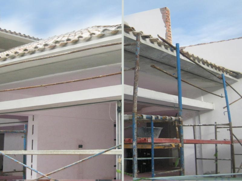 TRATAMIENTO DE ESTRUCTURAS EXTERIORES CON VELADURA DE HORMIGÓN 